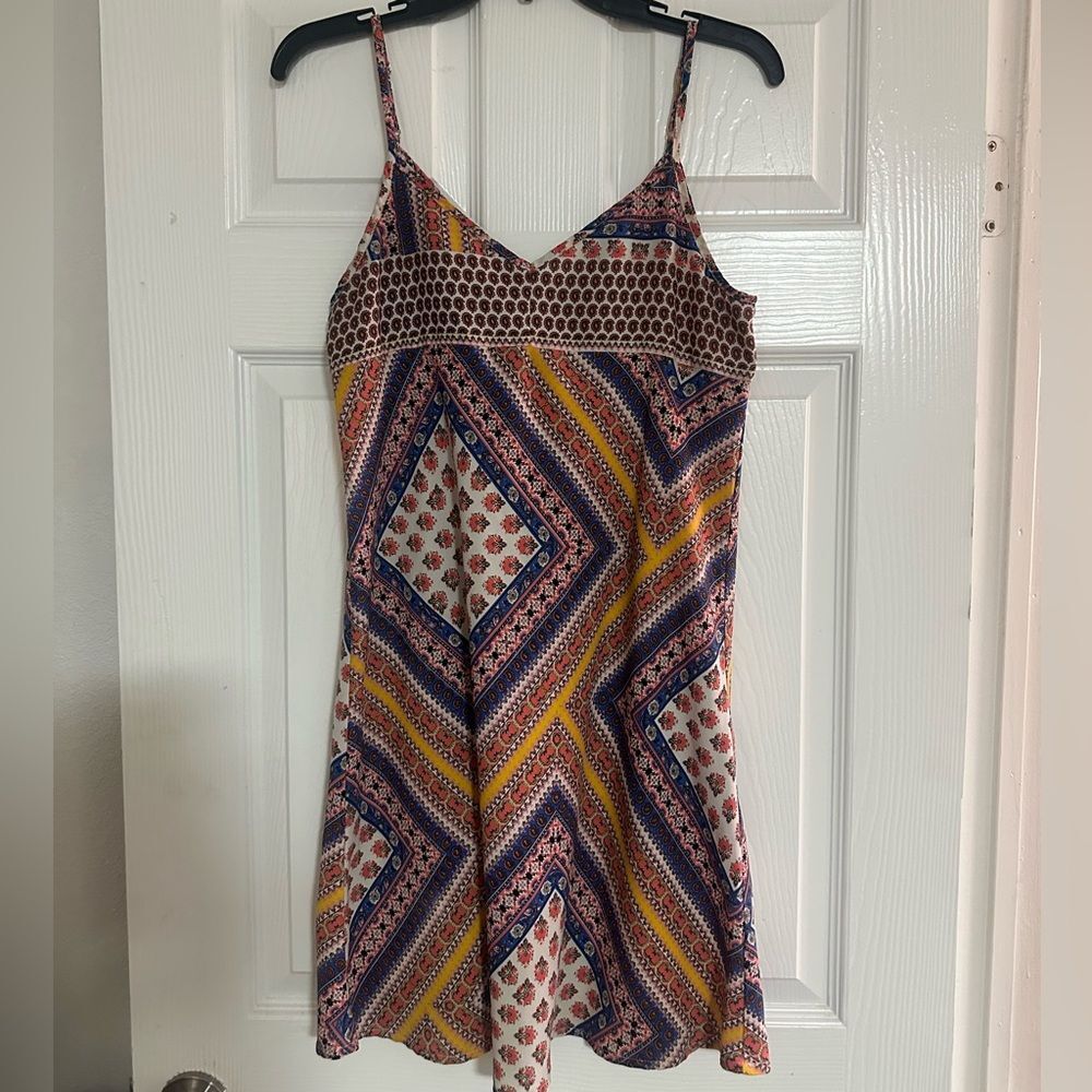 Skies are Blue Anthropologie Paisley cami dress spaghetti strap sundress shift